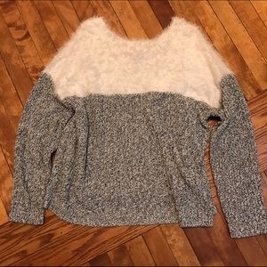 Vince Camuto fuzzy sweater